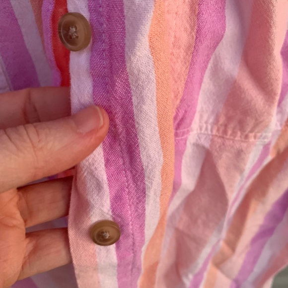 terra & sky 🌷 1X size women short sleeve blouse - Picture 3 of 6